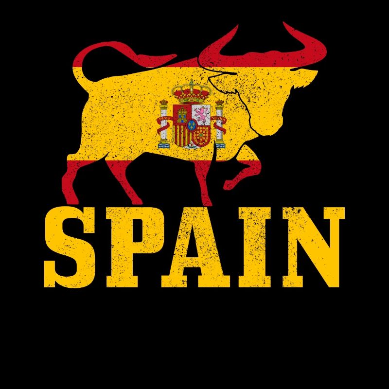 Spanien Stier Bulle Spanische Flagge