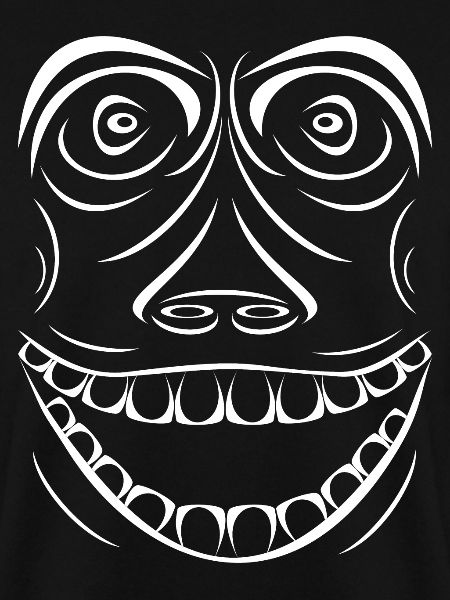 Funny monkey without smallpox
