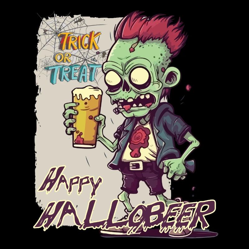 Halloween - Hallobeer Zombie Süßes oder Saures