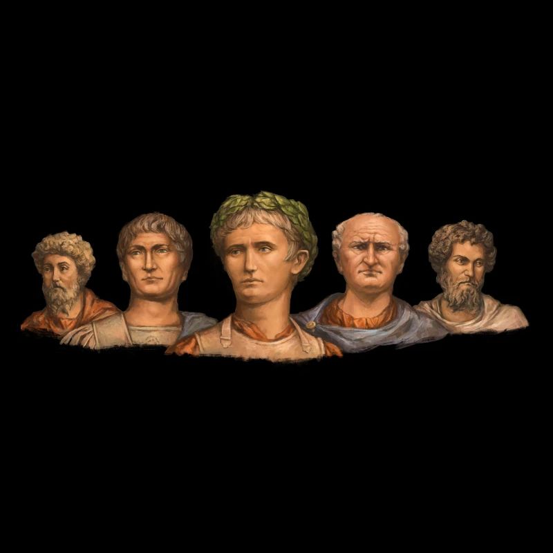 Bustes d’empereurs romains