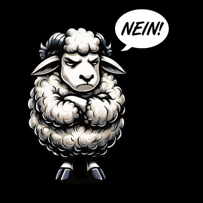 Nein Schaf Schafe Schäfer Schafhalter Schafherde