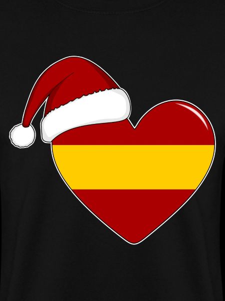 Spanien Flagge Weihnachten Herz