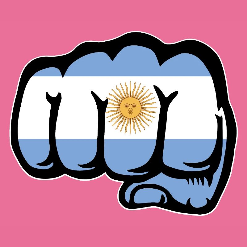 Poing du drapeau argentin