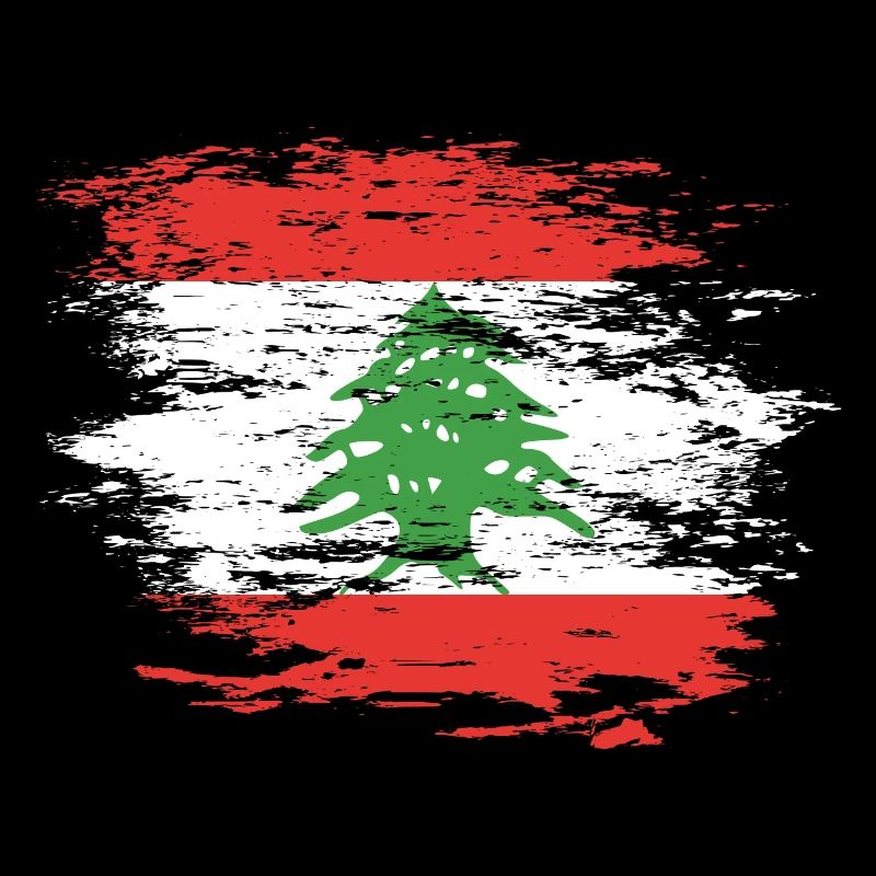 Libanon Flagge used