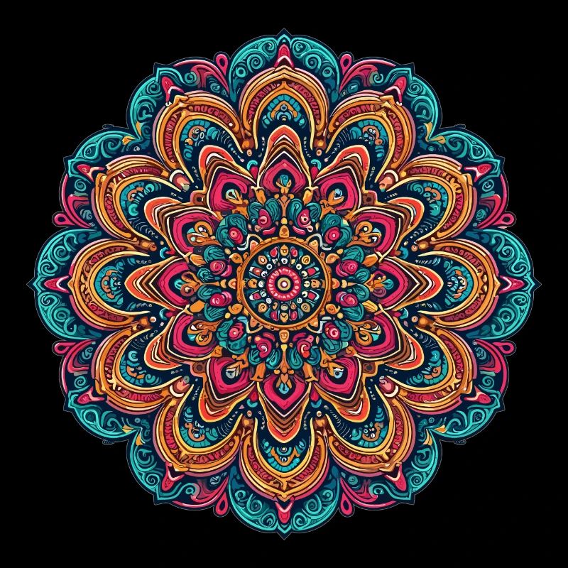 Psychedelisches Mandala Trippy