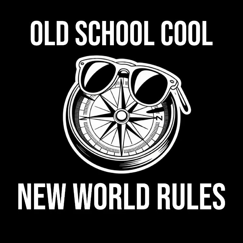 Old School Cool New World Rules Compass