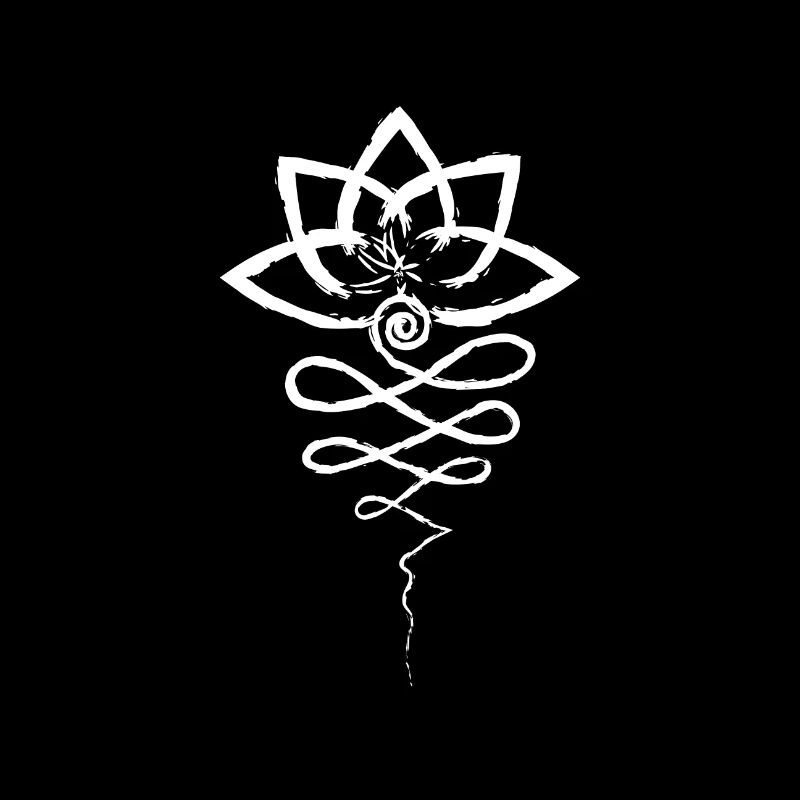 Buddhistisches Symbol Unalome Zeichen