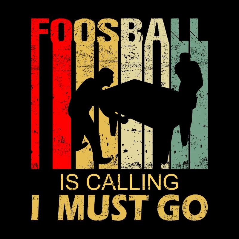 Tischfußball Ruft an Spruch Lustig Retro