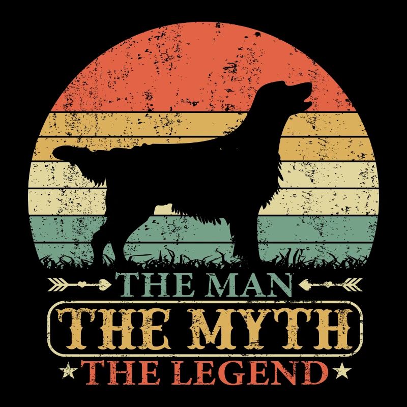 Flat Coated Retriever The Man Legend Spruch