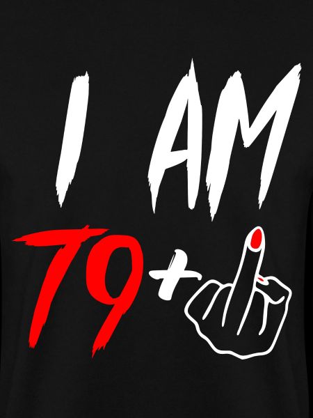 80th birthday middle finger