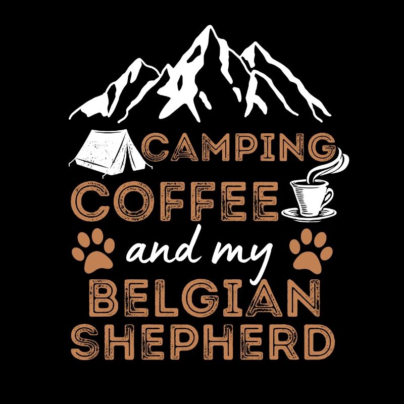 Belgian Shepherd Coffee Camping Dog Cafe