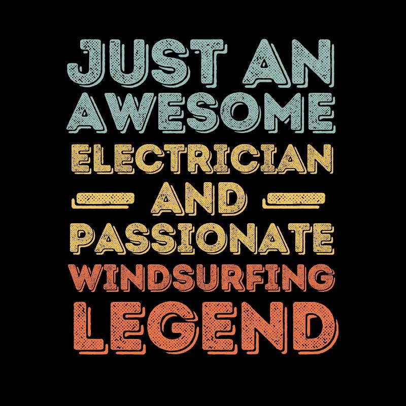 Elektriker Windsurfen retro