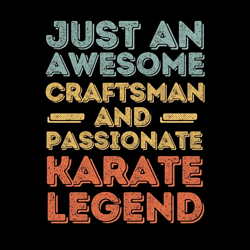 Handwerker Karate retro