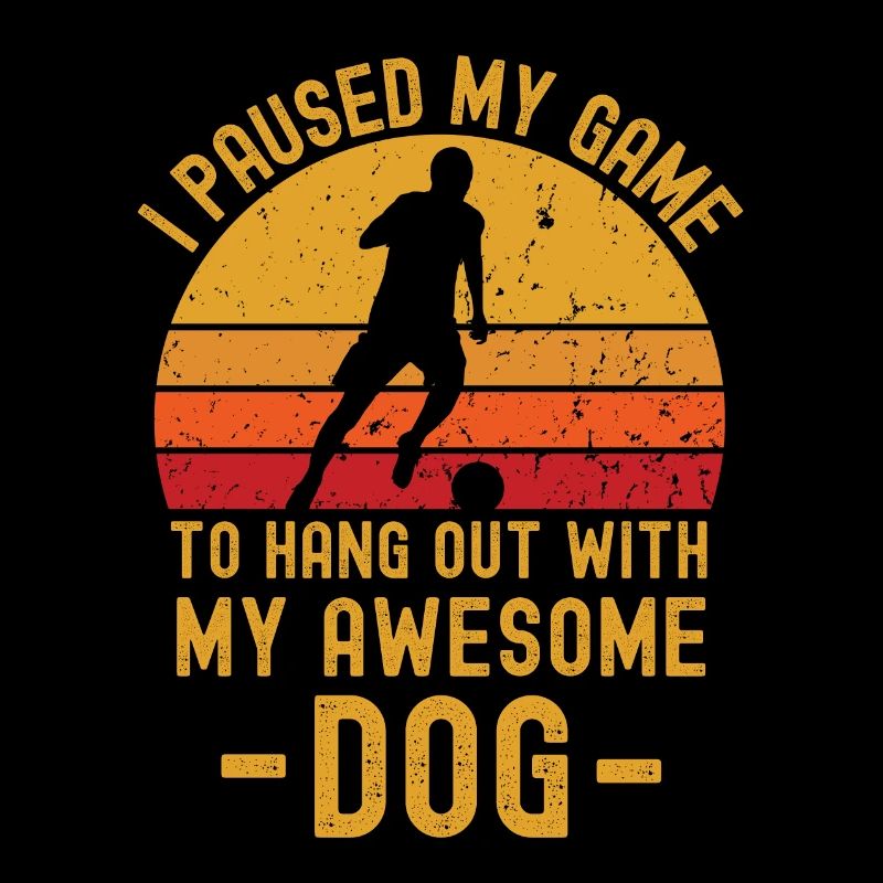 Fußball und Hund
