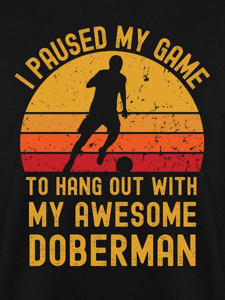 Fußball und Dobermann