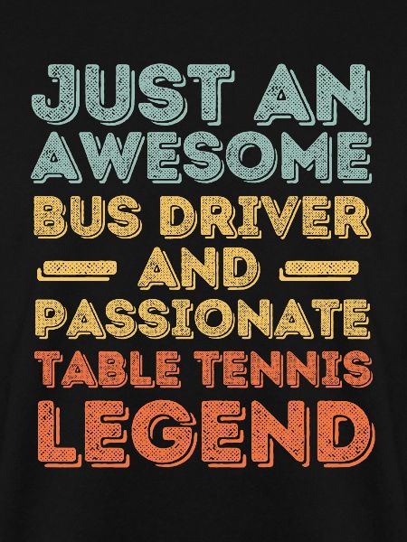 Busfahrer Tischtennis retro