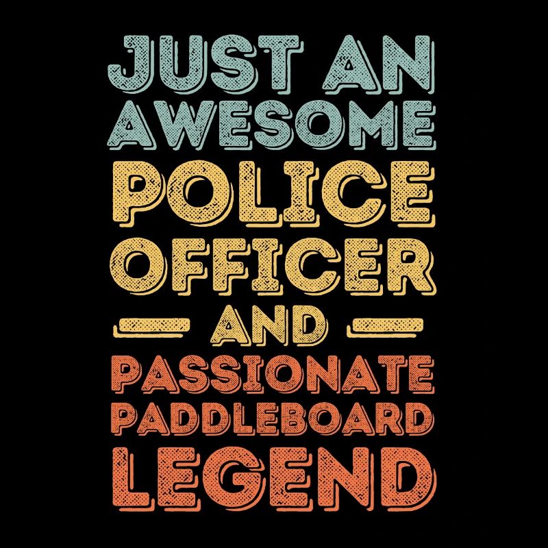 Policeman Paddleboard retro