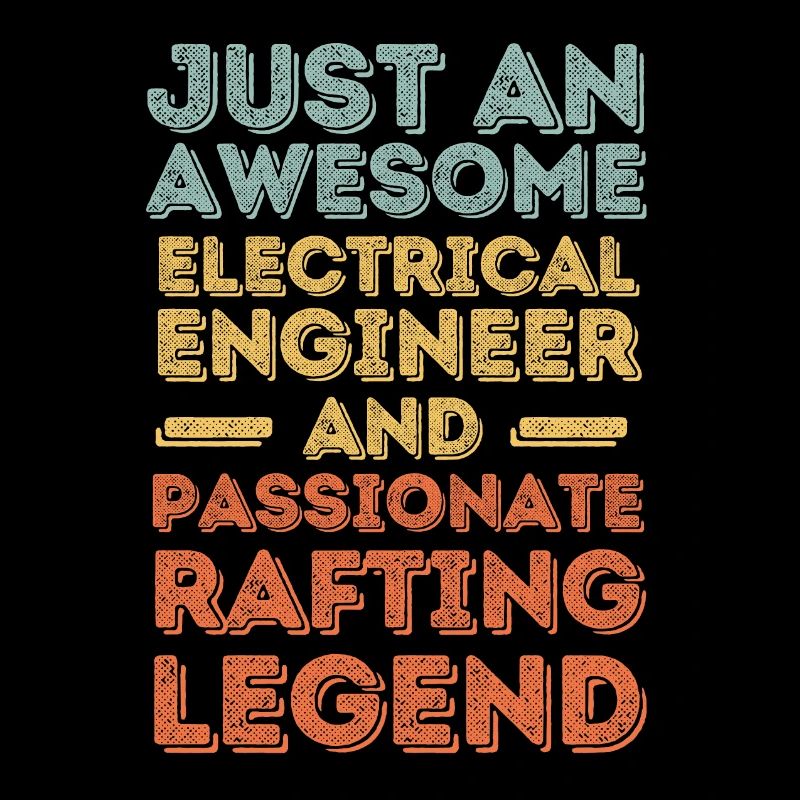 Electrical Engineer Rafting retro