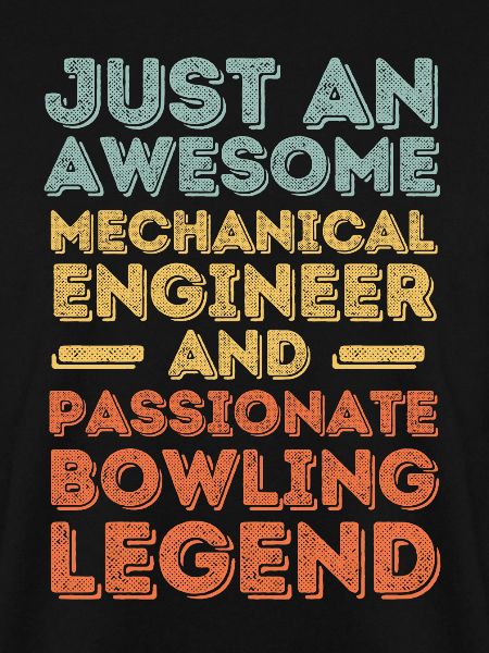 Mechanical Engineer Bowling retro