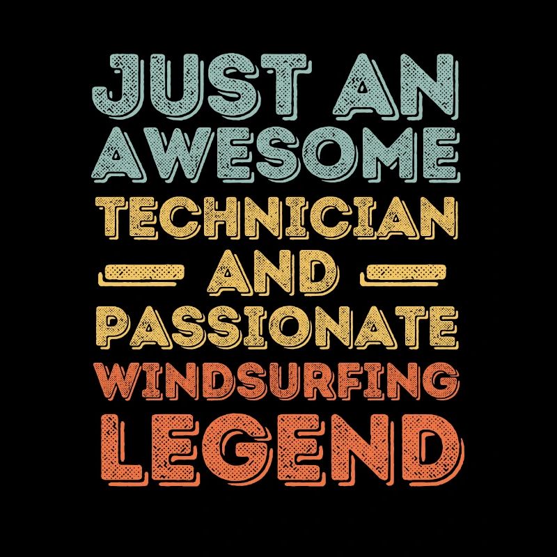 Techniker Windsurfen retro