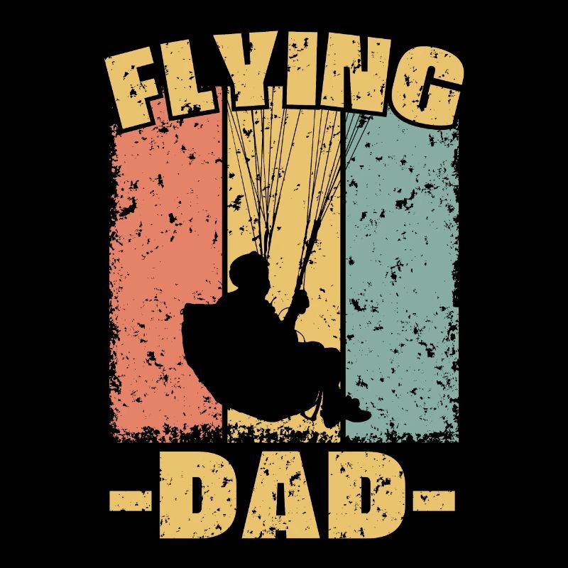 Paragliding Papa retro