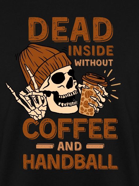 Kaffee Handball Skelett