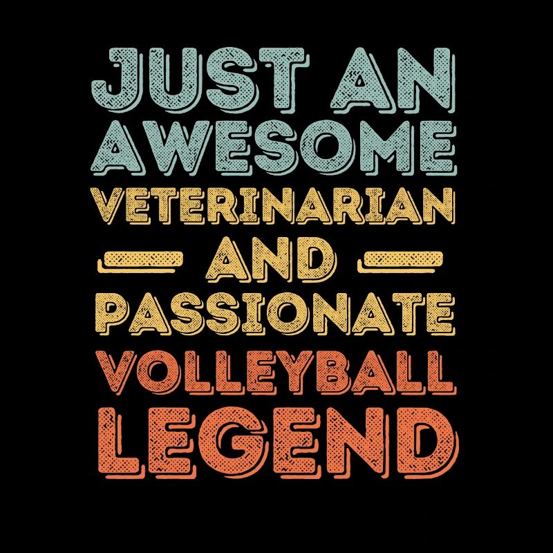 Tierarzt Volleyball Legende retro
