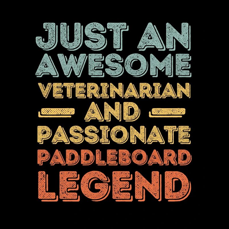 Tierarzt Paddleboard Legende retro