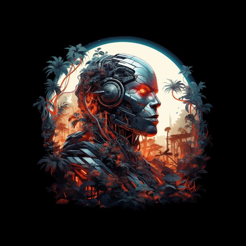 Cyborg resurrection in the jungle.