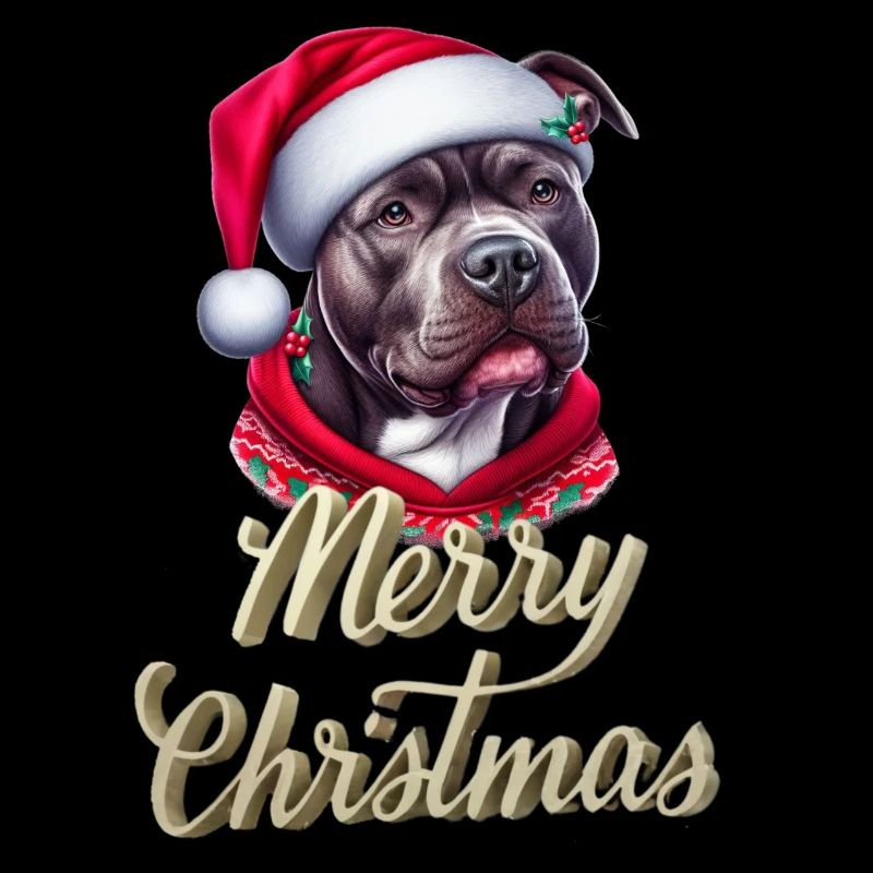 Hund Frohe Weihnachten