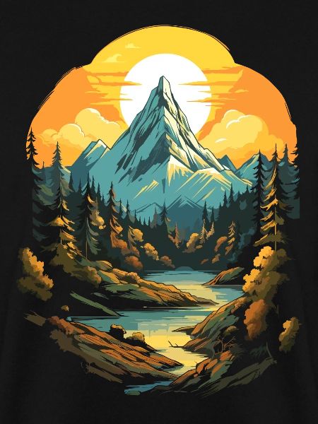 Mountains at sunset