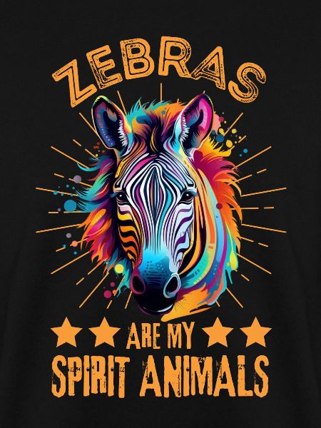 Buntes Zebra Farbkleckse Farbspritzer