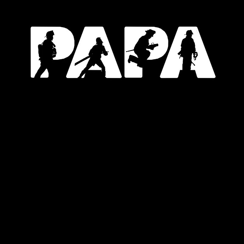 T-shirt de papa de pompier, drôle de pompier Papa Fa