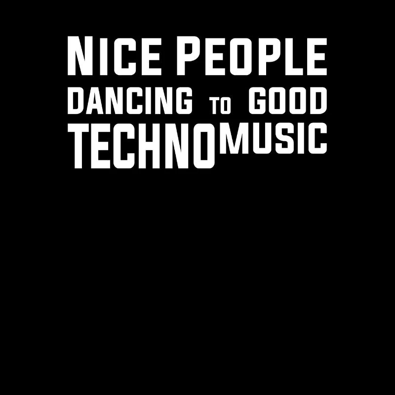 Techno music dance party