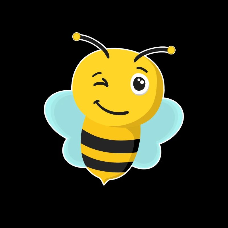 Bee, honey bee, wild bee, funny bee picture