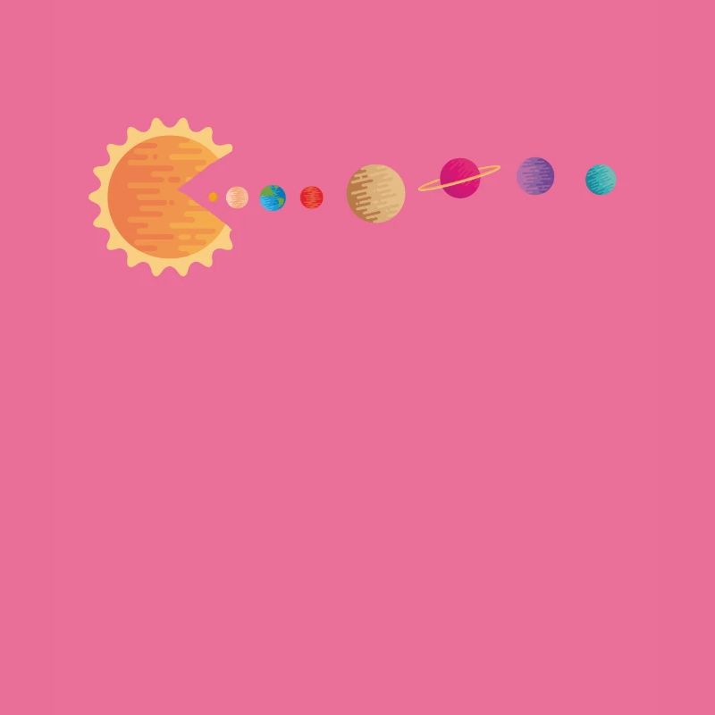 Funny Sun Planets Outer Space Galaxy Solar System