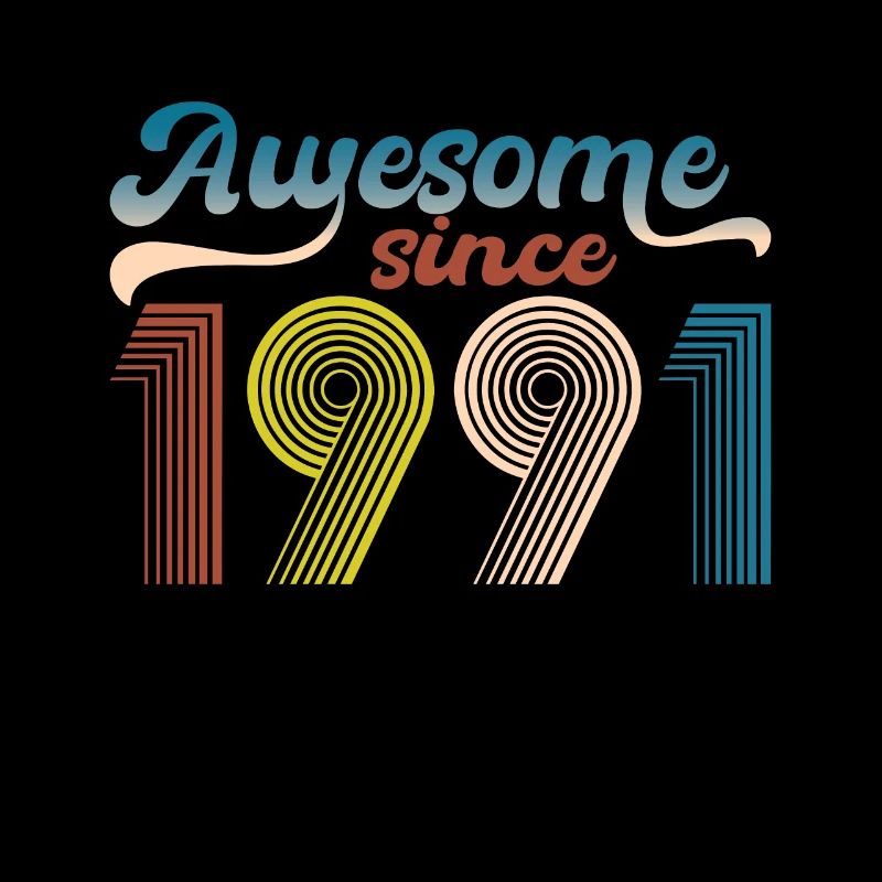 Vintage 1991 Retro Bitrthday Edition Limitée