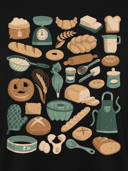 Backen & Bäckerei Doodles