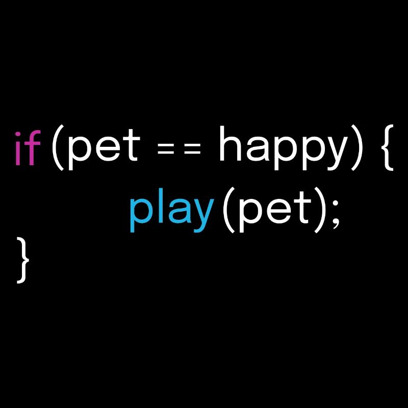 Lustiges Haustier- und Coding-Design