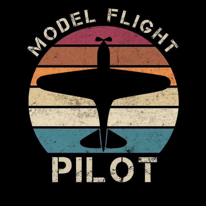 Modellflug Pilot, Modellflieger Vintage Geschenk