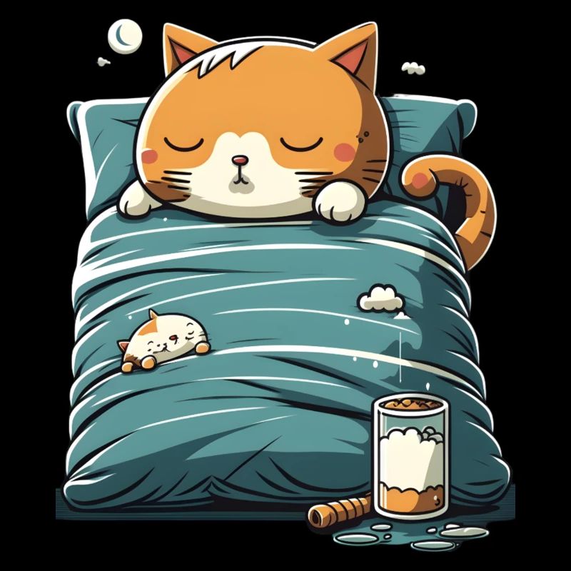 Cadeau de sommeil pour chat Kawaii