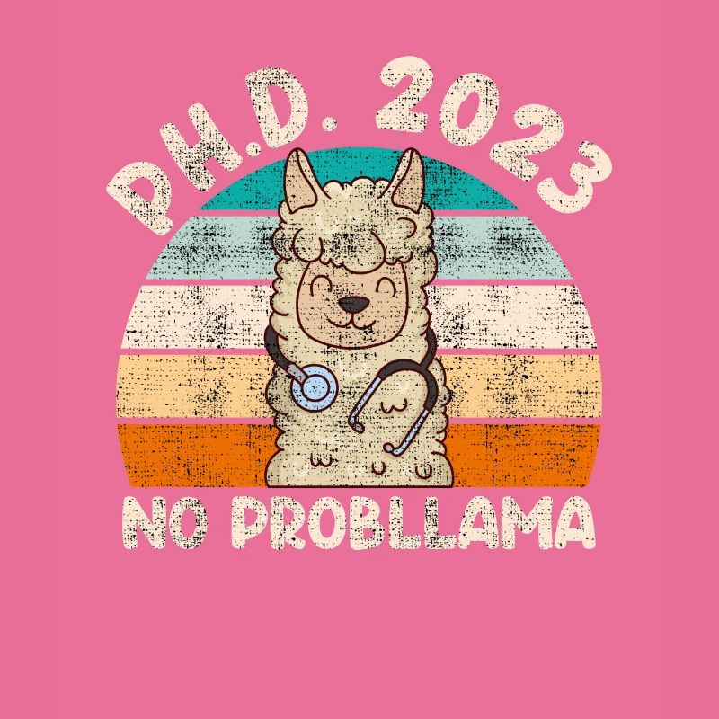 Doktor Abschluss 2023 No Probllama PhD Doktortitel