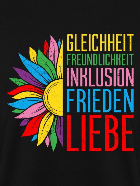 Inklusion Gleichheit Freundlichkeit Akzeptanz