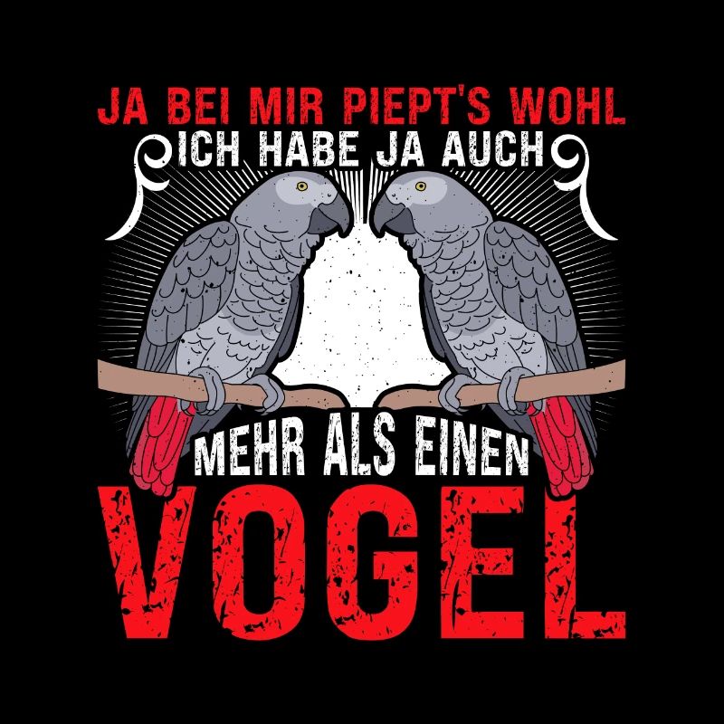 Graupapagei Ich habe mehr als einen Vogel
