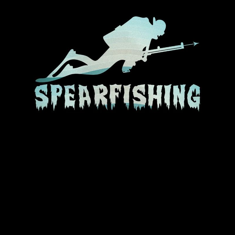 Spearfisher Chasse au poisson de chasse sous-marine avec harpon