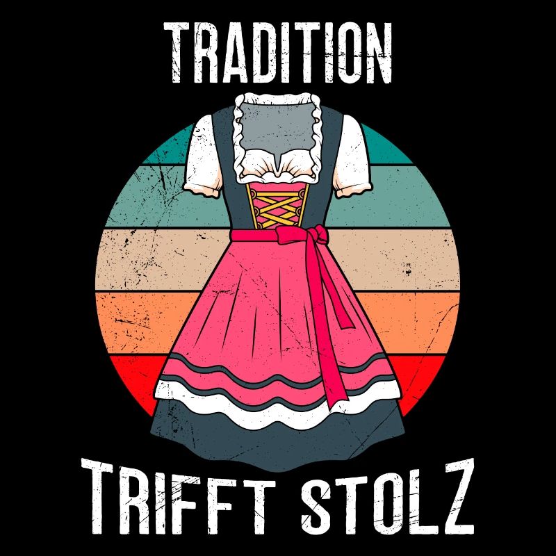 Tradition meets pride Bavarian dirndl shirt