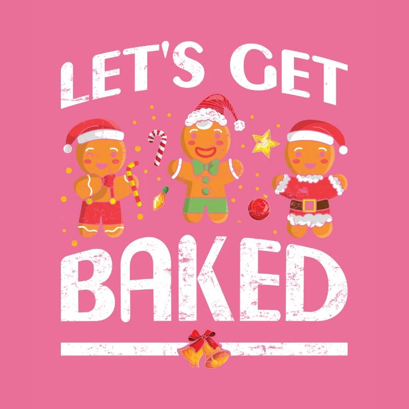 Gingerbread Men Let's get Baked Christmas