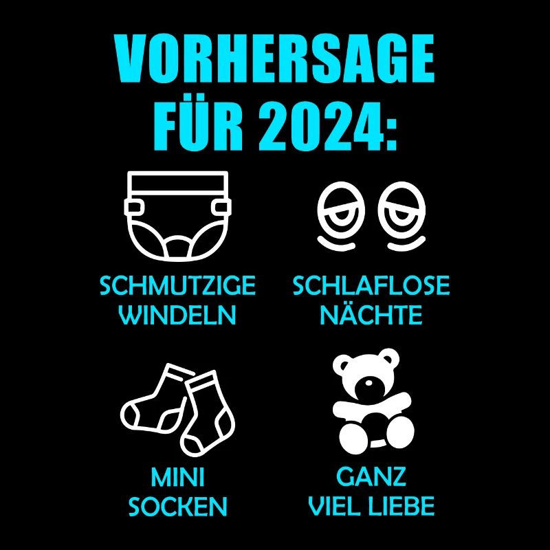 Werdende Eltern Vorhersage für 2024 Werdender Papa