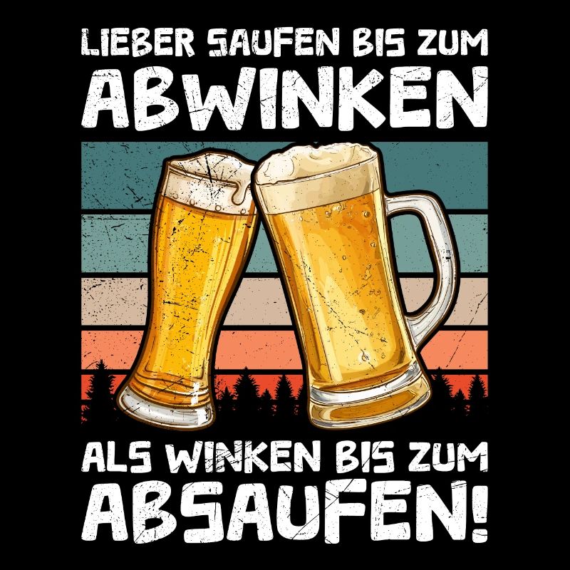 Lustiger Biertrinker Spruch Bier