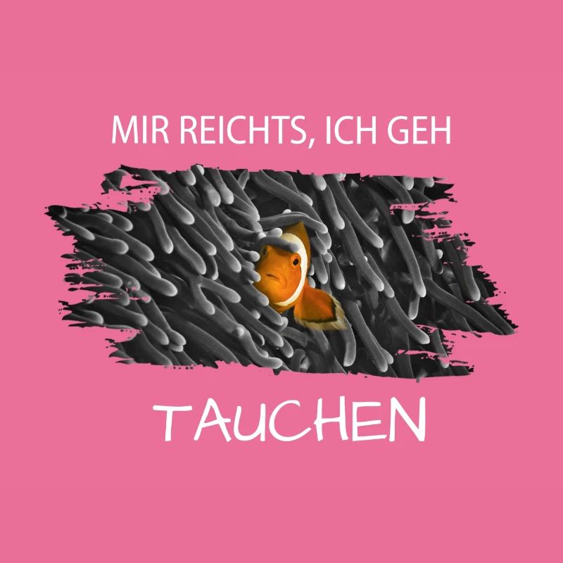 tauchen Spruch diving Clownfisch